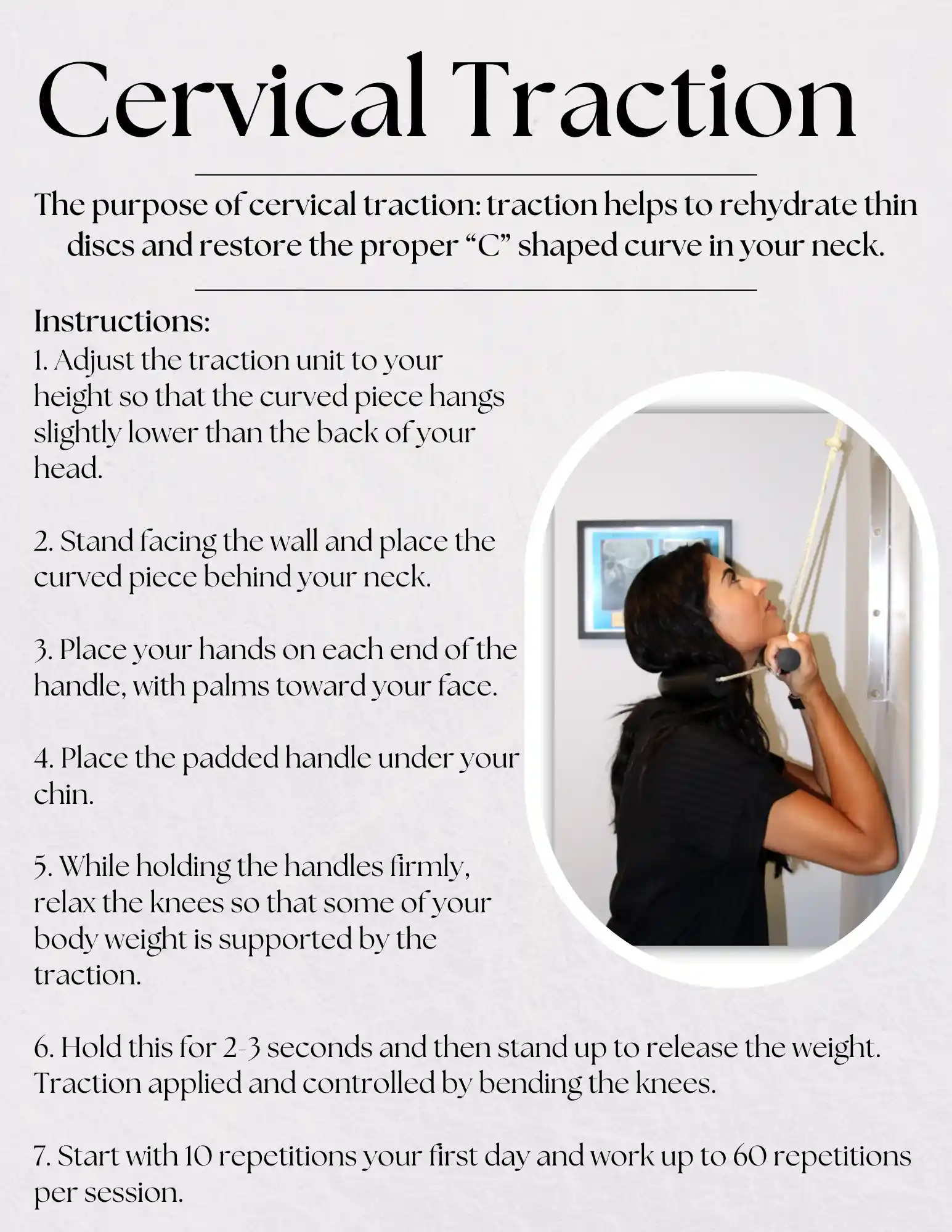 Chiropractic Kenosha WI Cervical Traction Flyer